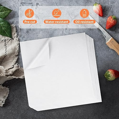 Hojas Genéricas De Papel Encerado Blanco Para Delicatessen,