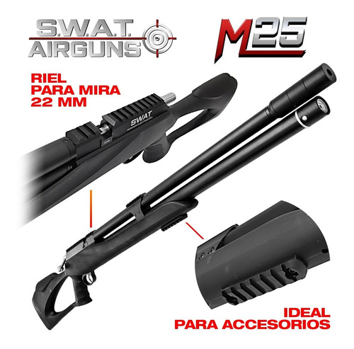 Rifle Pcp M25 Swat Airguns 7,62 Mm