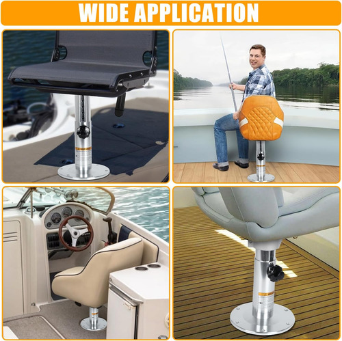Pedestal De Aluminio Para Asiento De Barco Con Tobogán, Base