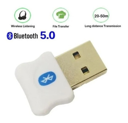 Imagen 5 de 7 de Adaptador Emisor Receptor Bluetooth 5.0 Usb Dongle Pc Laptop