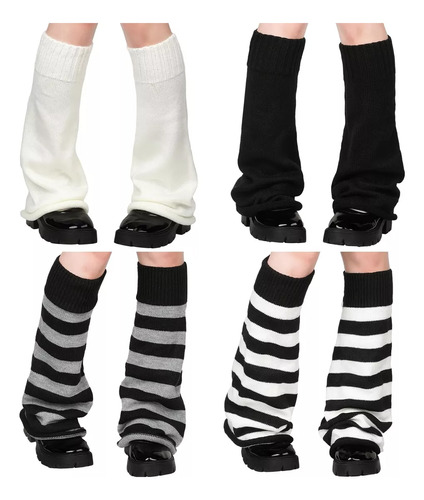 4 Pares De Calentadores De Piernas Kawaii Lolita Flare