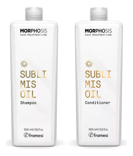 Kit Framesi Morphosis Sublimis Oil Shampoo + Acond. X1000ml