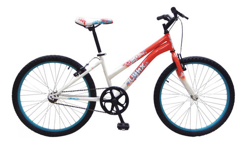 Bicicleta Benotto Lynx Acero R24 1v Dama Freno V Cor/bla Color Coral/Blanco Tamaño del cuadro Único