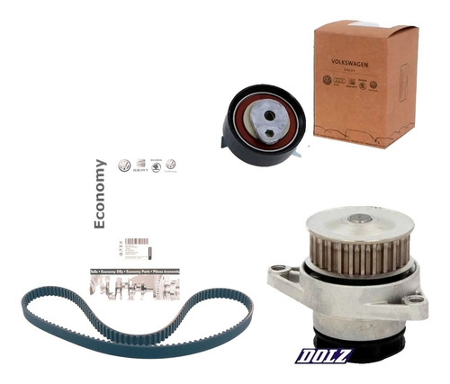 Kit Correa Tensor Original Bomba Agua Dolz Gol Trend 1.6 8v