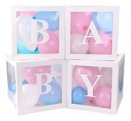 Cubos Para Globos Decorativos Baby Shower Y Cumpleaños