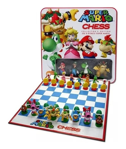 Ajedrez Super Mario Bros 32 Piezas Edición Colección 