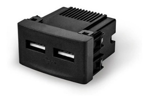 Modulo Toma Usb Kalop Negro Ks40491 Cargador 