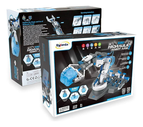 Kit De Ingeniería  Robot Arm Hydraulic  3en1 - Byjarda Toys