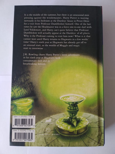 Livro Harry Potter And The Half-blood Prince - J.k. Rowling (Usado)