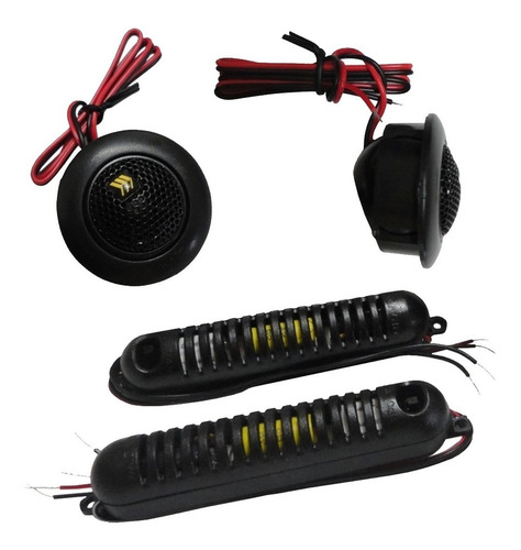 Imagem 4 de 4 de Kit Duas Vias 6' Bravox 190w Rms Cs60bk Crossover E Tweeter
