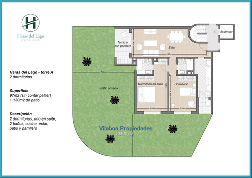 Haras Del Lago Oportunidades Con Jardin Propio 2 Dorm