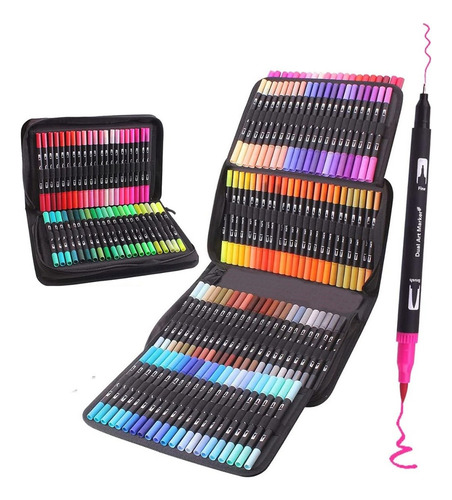 Marcadores Doble Punta Pincel - Lettering 120pcs