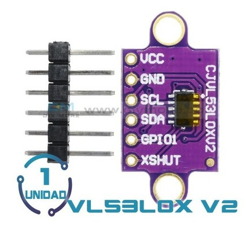 Ic Vl53l0x-v2 Sensor Tiempo Vuelo Laser A Distancia