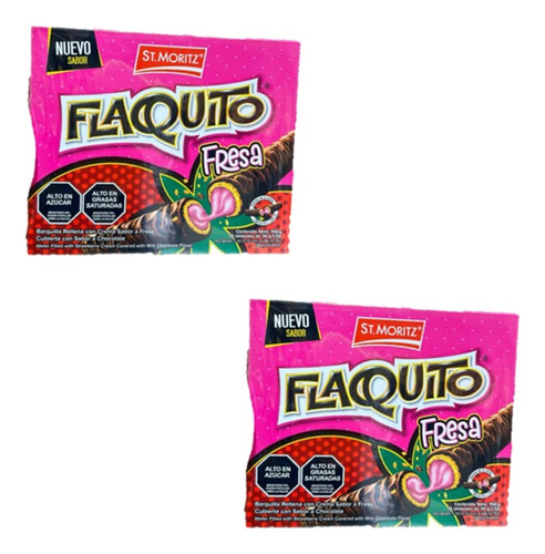 Caja De Flaquito De Fresa St. Moritz 5und Pack 2und