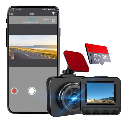 Câmera Veicular Monitor Cameras Wireless App + 32gb