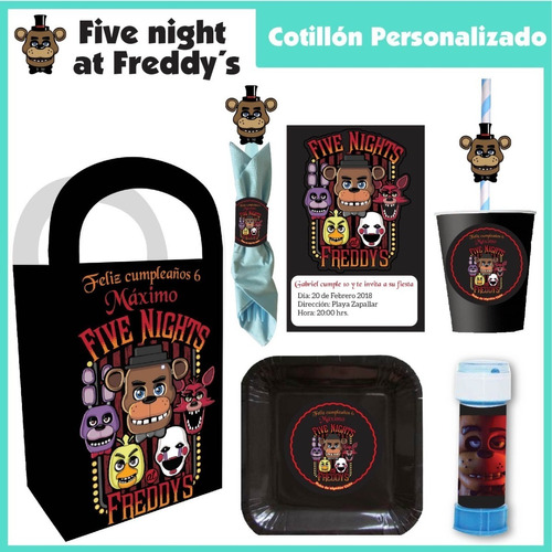 Cotillón Cumpleaños Personalizado Five Nights At Freddy's