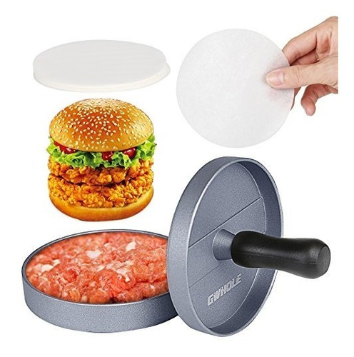 Gwhole Hamburguesa Antiadherente Para Hamburguesas Con 100 P