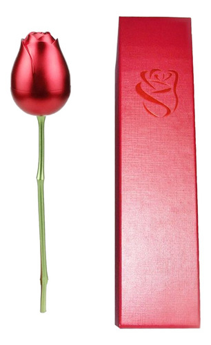 1 Caja De Anillo De Compromiso Con Forma De Rosa, Funda De A