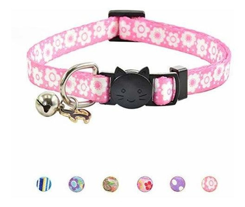 Xpangle Breakaway Cat Collar With Bell, Cute Kitten Collar S