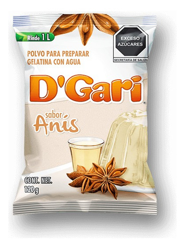 192 Sobres Gelatinas D'gari Sabores Surtidos Gari