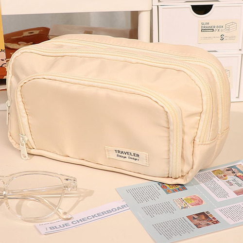 Estuche De Lápices Japonés Simple De Gran Capacidad