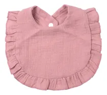 Comprar Baberos Bandana Bebés Algodón Borde Volantes Importado 04