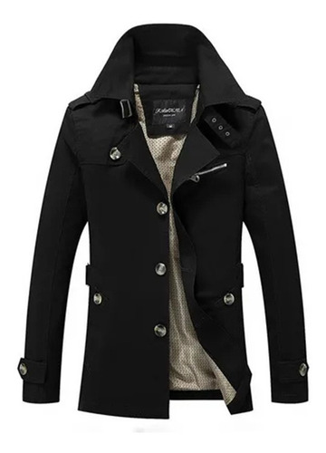 Imagen 1 de 8 de Gabardina De Moda Para Hombre Chaquetas Cortavientos De Otoñ
