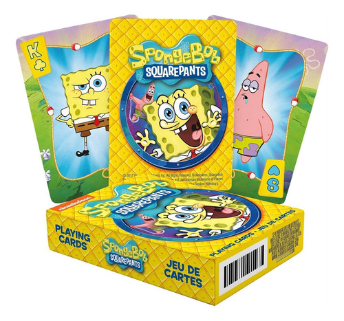 Naipes De Poker Aquarius Bob Esponja Pantalones Cuadrado Npk