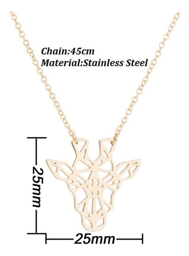 Littlefathand Collar Con Colgante De Ciervo, Gargantilla De