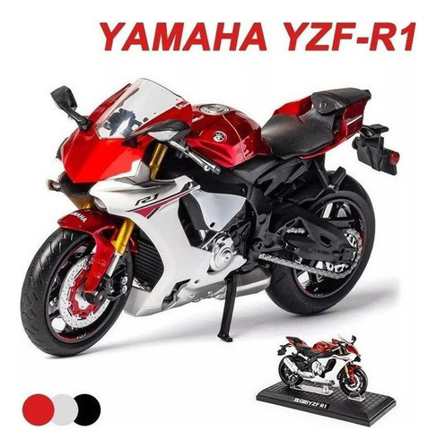 Motocicleta Yamaha Yzf Mini Metal Serie 1:12