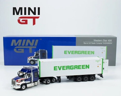 Trailer Mini Gt Escala 1:64 Evergreen