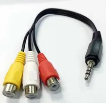 Comprar Cable Plug 3.5mm Macho A 3 Rca Hembra Audio Vídeo