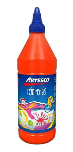 Témpera  Neón Anaranjado 250 Ml Artesco