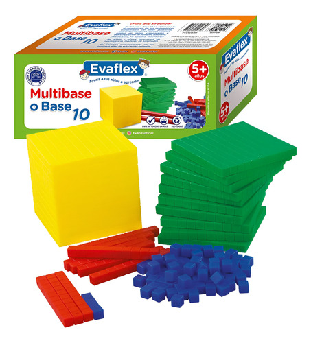 Juego Didáctico Multibase O Base 10 Plastico Caja Evaflex