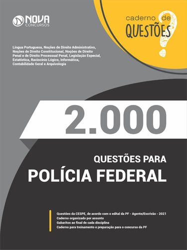 Apostila Caderno De Questões Pf - Polícia Federal