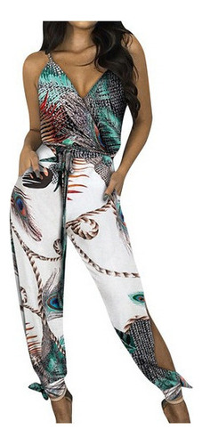 Gift Women's Jumpsuit Wide Leg Pants With Print 2024