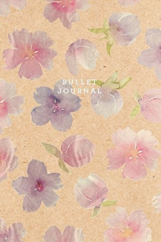 Bullet Journal Floral Dotted Bullet Journal | 6x9 Dot Grid N