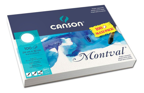 Block Papel Acuarela Montval Maxi Pack 300 Gr.