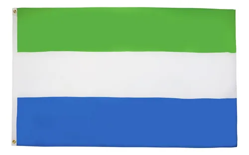 Az Flag Bandera De Sierra Leona 3x5 Pies Estandarte De Leona