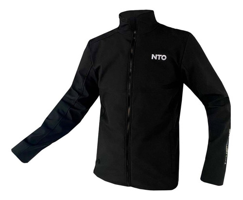 Campera Hombre Nine To One Softshell Sonic Negra Impermeable