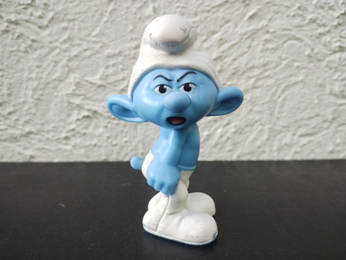 Figura Pitufo Gruñón Peyo 2013 Mc Donald's Usado Original (Usado)