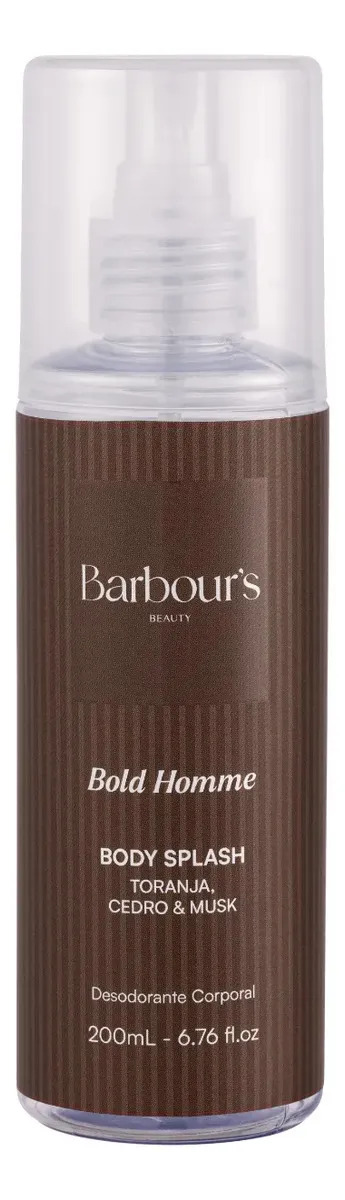 Body Splash Bold Homme Masculino Barbour's Beauty Desodorante Colônia 200 Ml Spray