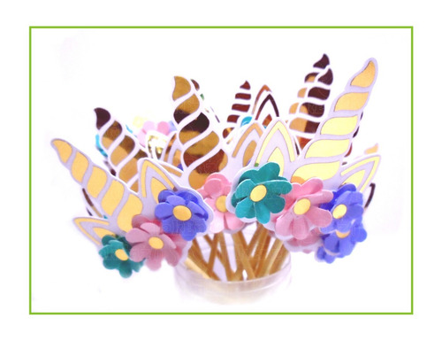 Cupcake Topper Premium Peq Ponque Candybar Personaliza 24und