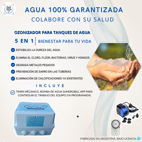 Ozonizador De Capacidad Personalizada Para Tanques Hogareños