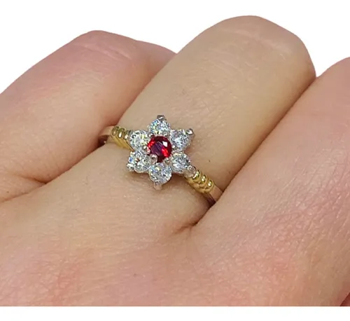 Anillo roseta de oro sale
