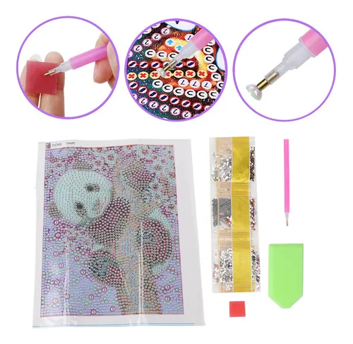 DAERLE Panda Diamond Painting Diamond Animal Art Kits, Cute Panda Diamond Painting Art Kits For Adults And Kids, Diamond Crystal Painting Kits For