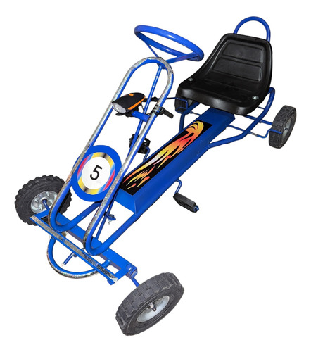 Gokart Desmontable Vehiculo A Pedal Regalo Para Niños Juegos Azul