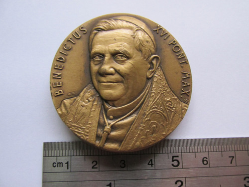 Antigua Medalla Papa Benedicto Xvi Vaticano Roma Muy Escasa (Usado)