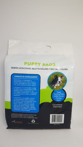 Imagen 2 de 2 de Paños Adiestramiento Perros Puppy Pads Pack X7 60x60cm