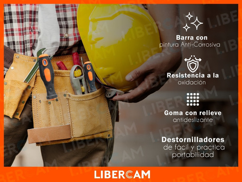 Kit Juego Destornilladores 8 Piezas Phillips Pala Imantados
